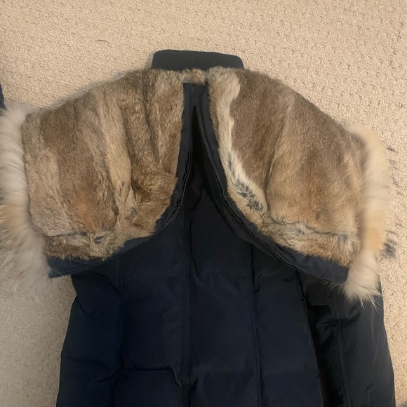 Rudsak Atelier Noir Navy down filled Jacket with Fur hood size XS - Picture 5 of 7